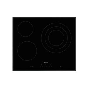 Bếp gốm thủy tinh, Có mặt kính vát cạnh, 600 mm, Smeg, Mã số 536.64.101