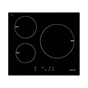 Bếp từ, 3 vùng nấu từ, điều khiển cảm ứng trượt, Mã số 538.01.681