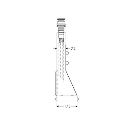 Bộ âm cho bộ trộn bồn tắm 4 lỗ 589.29.951