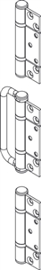 Bộ bản lề, BỘ BẢN LỀ TIÊU CHUẨN CÓ TAY NẮM MỘNG RỜI INOX MỜ, Mã số 943.34.097
