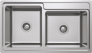 Chậu rửa chén inox Hafele HS20-SSN2S90L 567.20.546