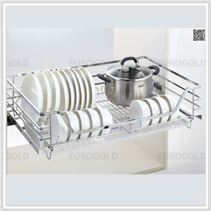 Giá để xoong nồi bát đĩa tủ dưới Ecalite