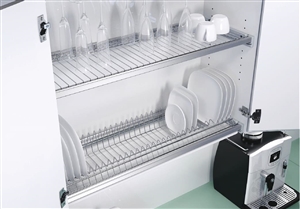 Bộ giá úp bát đĩa Hafele 544.01.027 (dạng phẳng, màu inox)