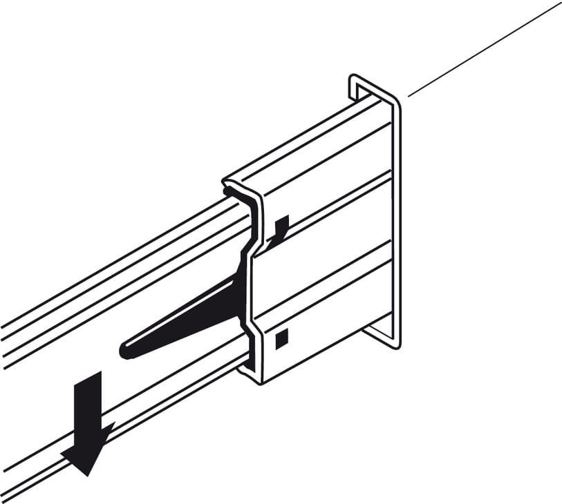Ray Bi Giảm Chấn 450mm Hafele 494.02.064