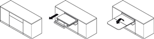 Phụ kiện bàn mở rộng Hafele 505.73.946 (khoang tủ rộng 1200mm)