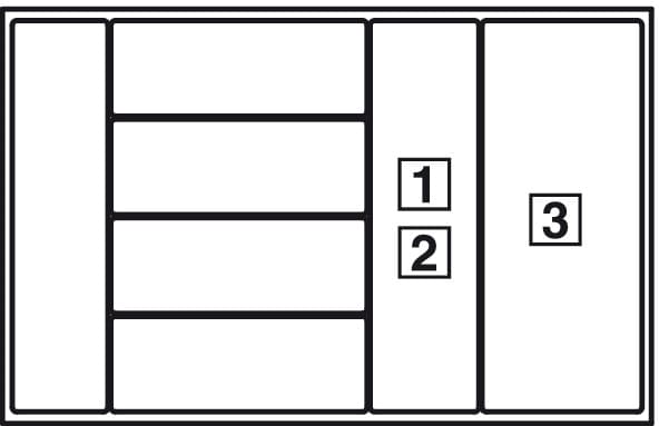 Bộ khay chia ngăn kéo Hafele 552.52.804 (nhôm, trắng mờ)