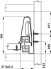 Ray hộp, Alto inner, Chiều cao thành hộp 84 mm, Mã số 552.03.781