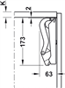 Tay nâng, Häfele Free space 1.11, có tay cầm, Mã số 372.27.704