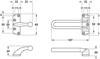 Chốt cửa an toàn, cho cửa bản lề, hợp kim kẽm, Startec, Mã số 911.59.151