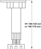 Chân đế điều chỉnh, Chân tủ cho ván gỗ, Mã số 637.15.012