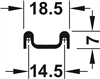 Ray trượt đôi, bên dưới, bắt vít, Mã số 415.11.605