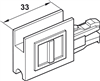 Bánh xe, Häfele Slido Design 25 IF G, Lọt lòng, trượt vào và siết chặt, Mã số 415.13.104