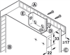 Phụ kiện treo tủ, tủ treo tường, khả năng chịu tải 120 kg/cặp, bắt vít, Mã số 290.00.701