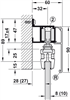 Bộ các thành phần, Slido D-Line11 120L, bộ phụ kiện không có ray trượt, Mã số 941.25.014