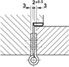 Bản lề lá, Cho cửa trong nhà phẳng lên tới 120 kg, Startec, Mã số 926.98.040