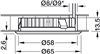 Hộp đèn lắp chìm, cho LED Häfele Loox lỗ khoan Ø 58 mm, Mã số 833.72.127
