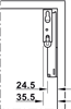 Tay nâng, Häfele Free space 1.11, có tay cầm, Mã số 372.27.703