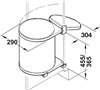 Thùng rác, 15 lít, Hailo Mono, model 3515-01, Mã số 502.12.023