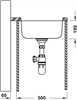 Chậu bếp, Inox, HS-S4438, Mã số 567.24.000