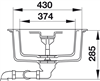 Chậu bếp, Häfele Granite Antonius HS-GDD11650, Mã số 570.35.370