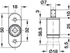 Ruột khóa bấm nút, Symo, sử dụng vít bắt, Mã số 234.65.601