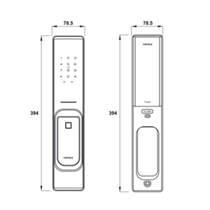 Khóa điện tử Hafele PP8100 912.20.263 (đồng bóng, có Z-wave)
