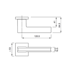 Tay nắm gạt Hafele 901.78.294