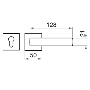 Tay nắm gạt Hafele 901.79.874