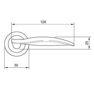 Tay nắm gạt cửa vệ sinh Hafele 901.98.038