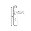Tay nắm gạt Hafele 903.99.320