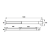 Thanh thoát hiểm inox mờ Hafele 911.52.131