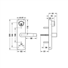 Tay nắm gạt đế dài Hafele 911.56.029