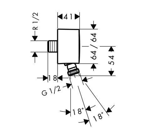 Phụ kiện cấp nước cho sen tay - 27414000 589.50.706