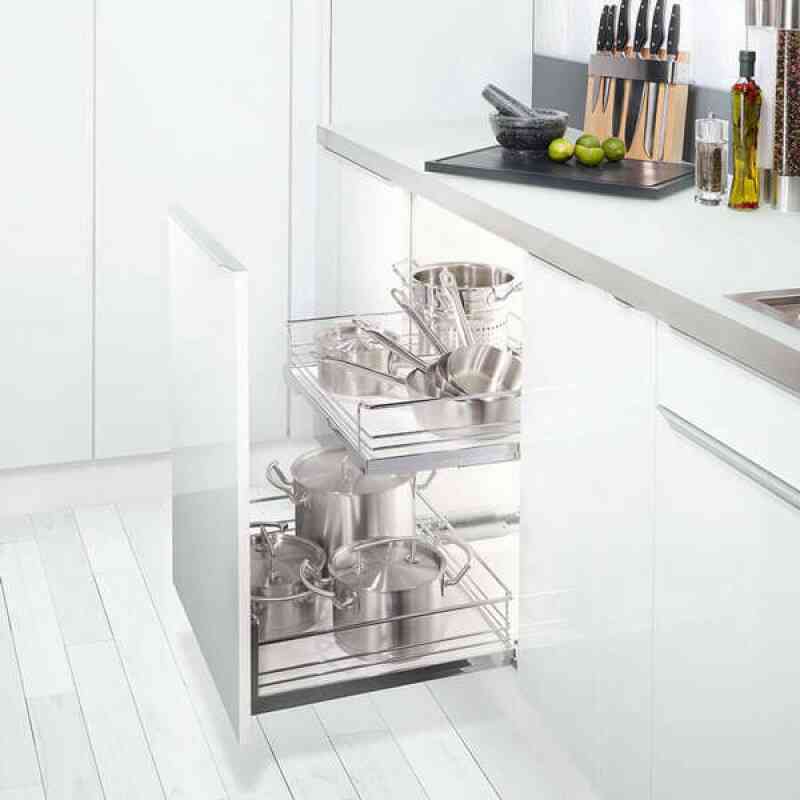 Rổ Kéo Gắn Cánh Tủ Cửa 400mm Hafele 540.24.503