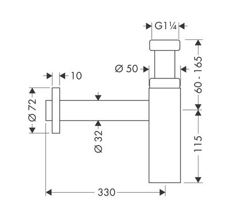 Siphon Flowstar S cho chậu sứ 589.29.920