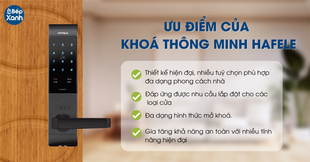 ưu điểm của khoá điện tử hafele