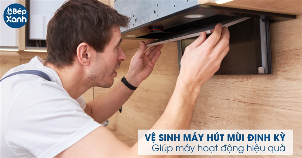 vệ sinh máy hút mùi Hafele